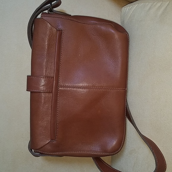 Tan/rust leather crossbody - Picture 2 of 7